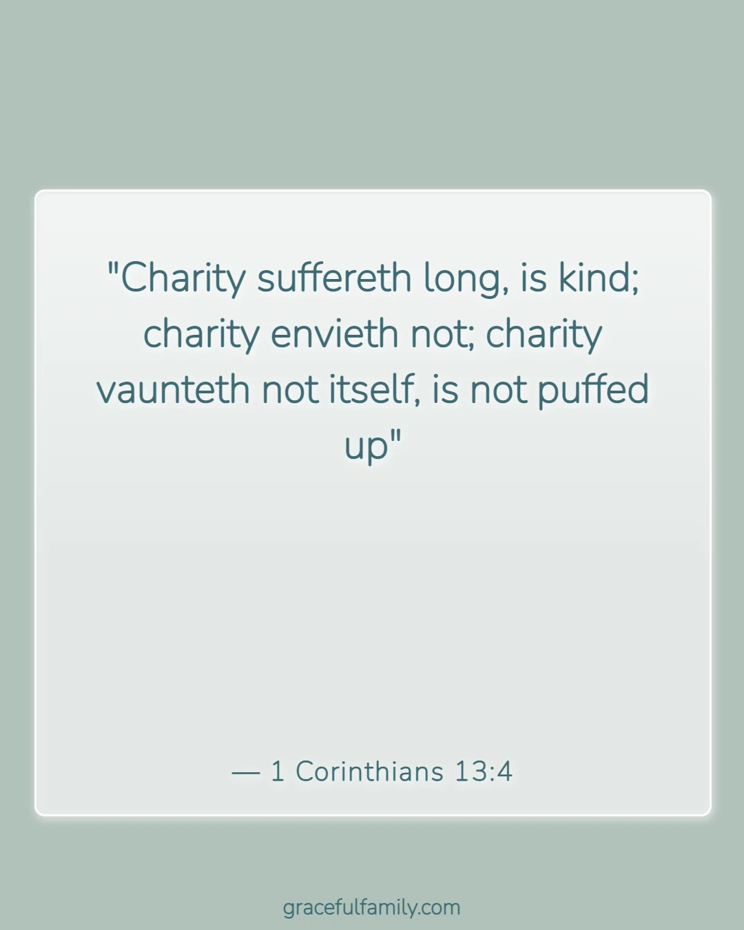 Bible Verses for Mothers (1 Corinthians 13:4)