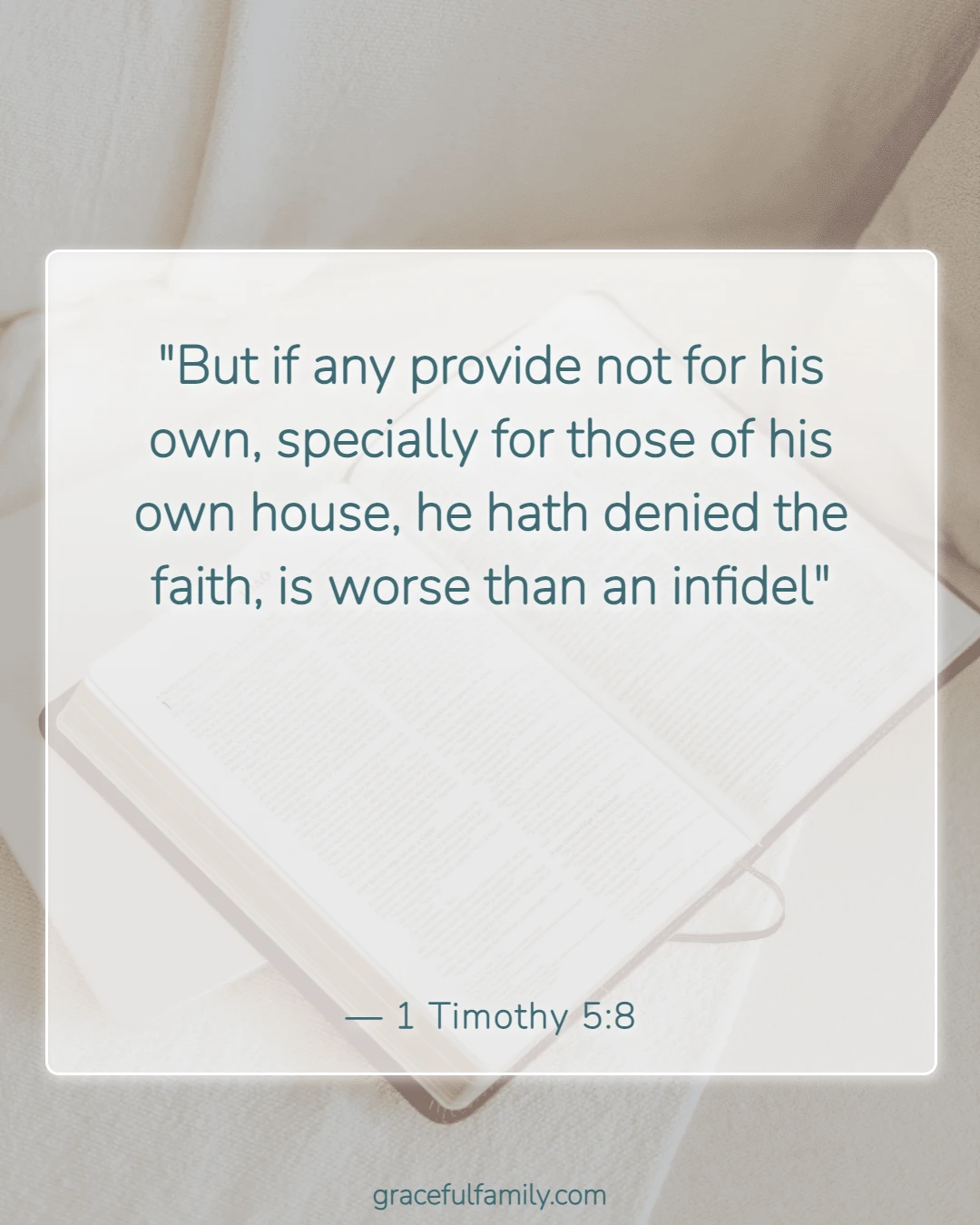 Bible Verses About the Blessings of Children (1 Timothy 5:8)