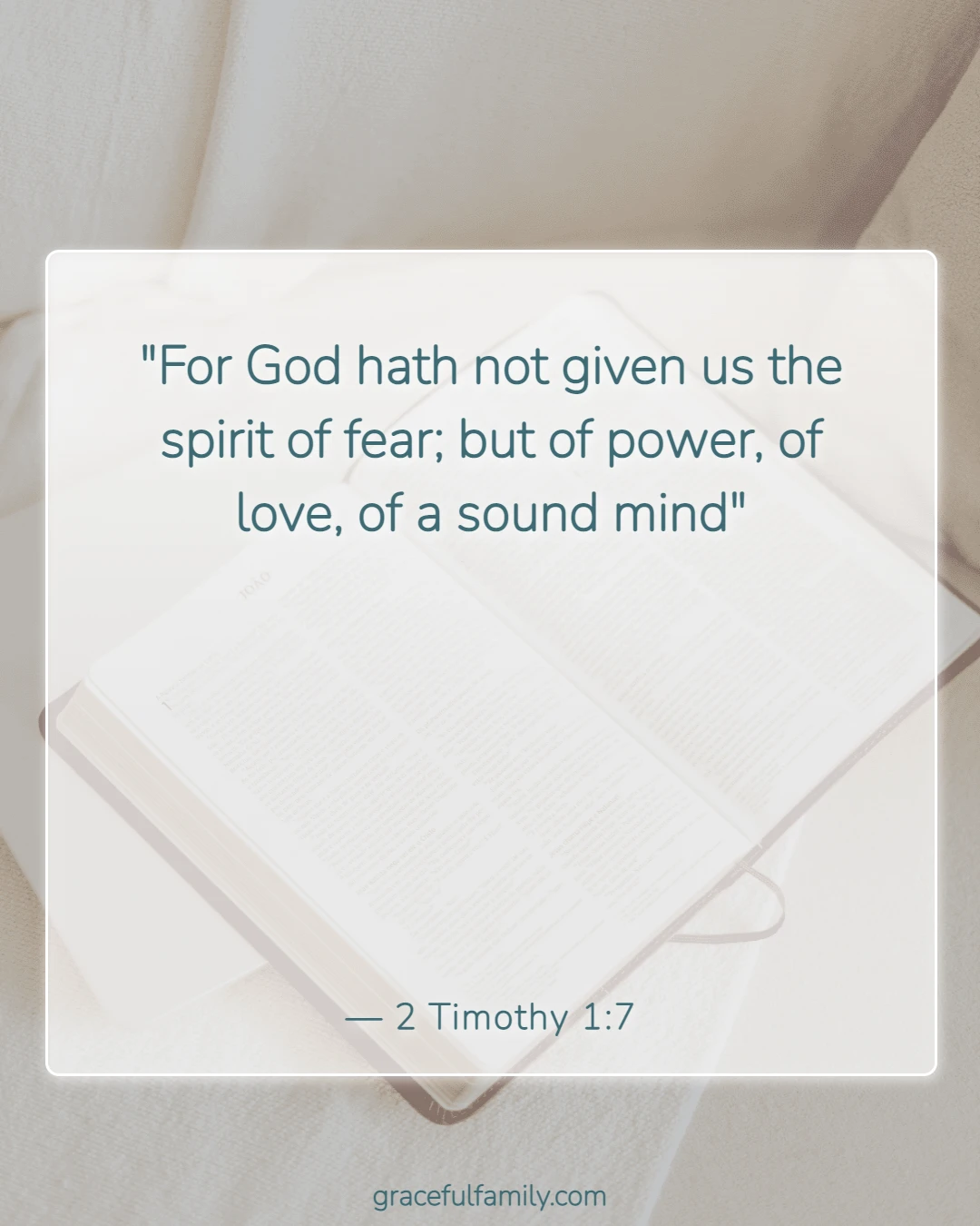 Bible Verses for Fathers (2 Timothy 1:7)