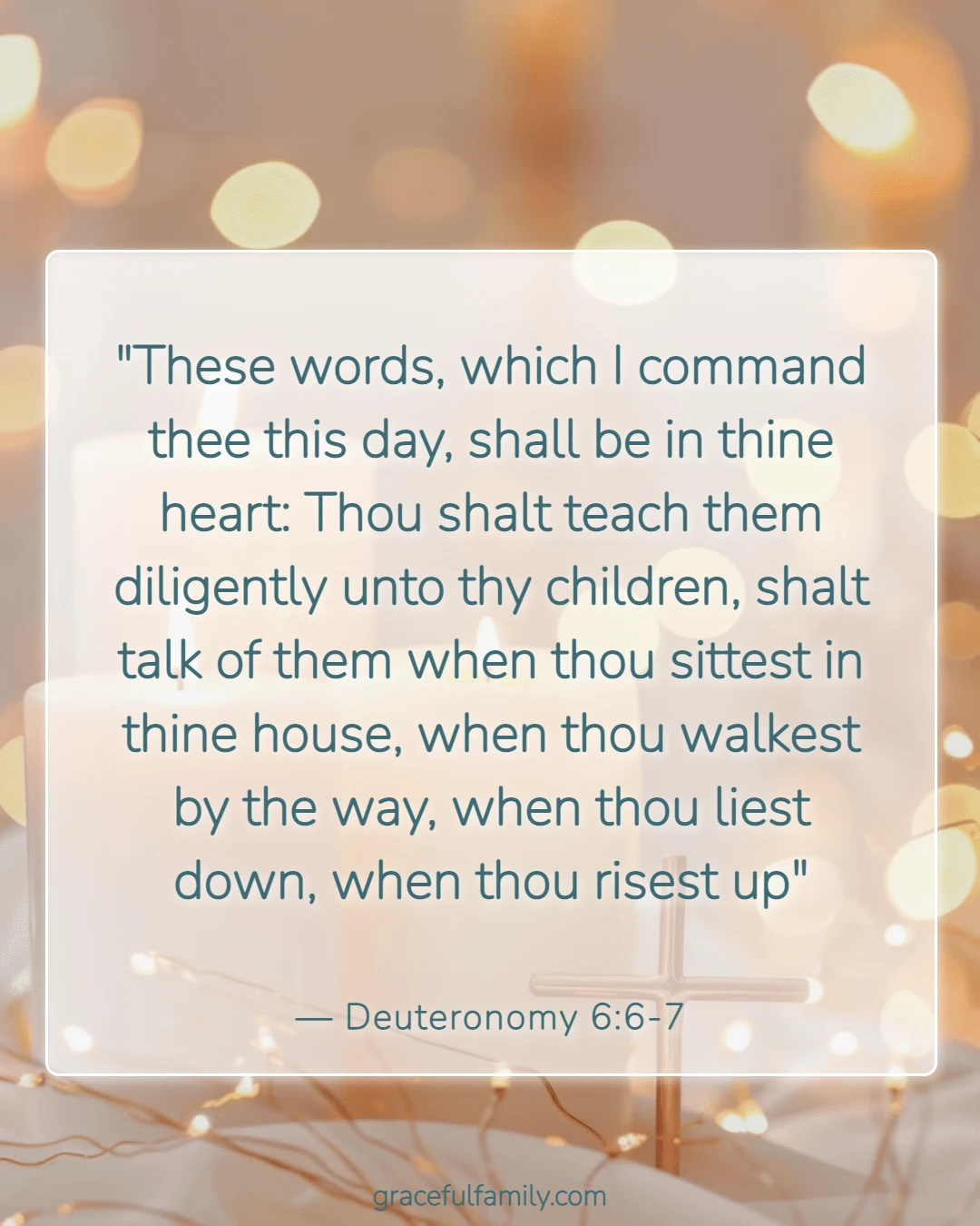 Bible Verses for Fathers (Deuteronomy 6:6-7)