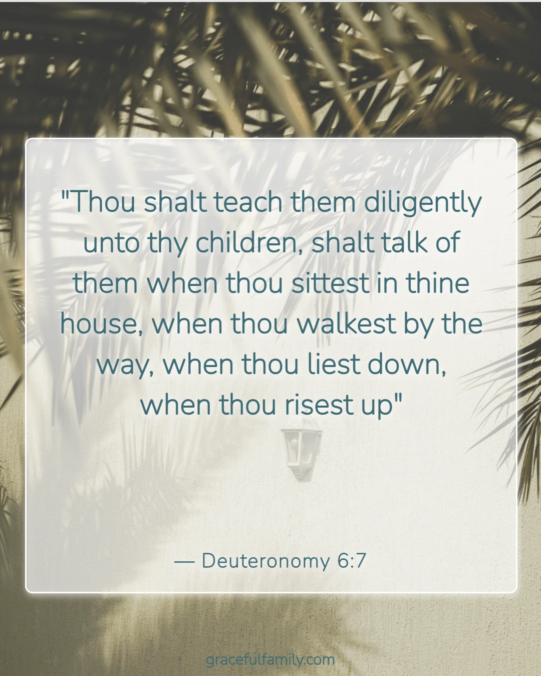 Bible Verses About Raising Children in the Lord (Deuteronomy 6:7)