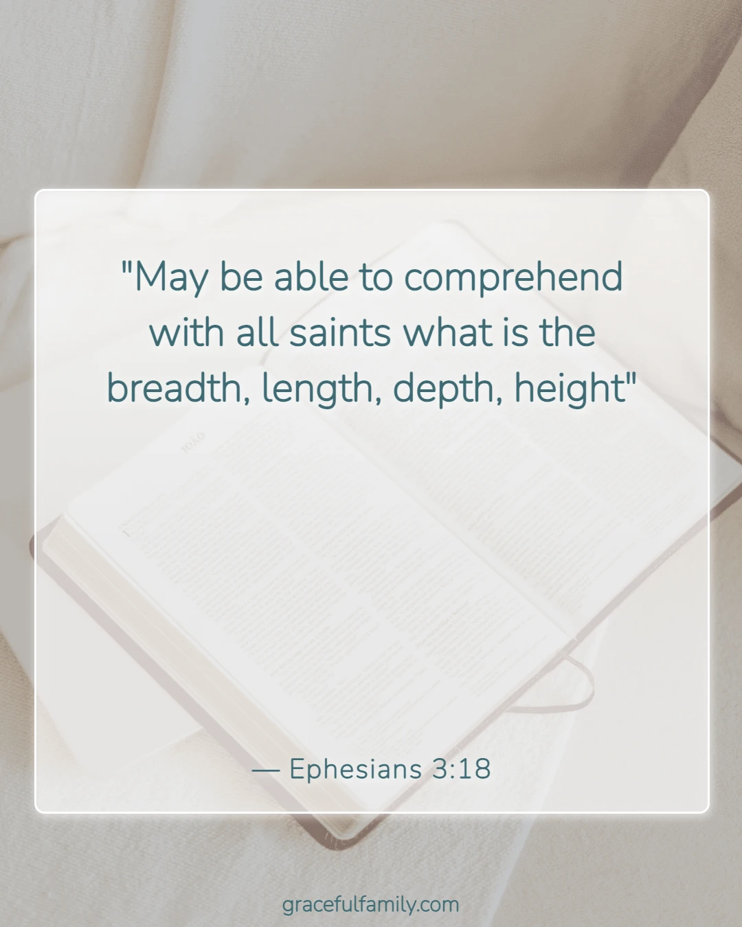 Bible Verses for Children to Memorize (Ephesians 3:18)