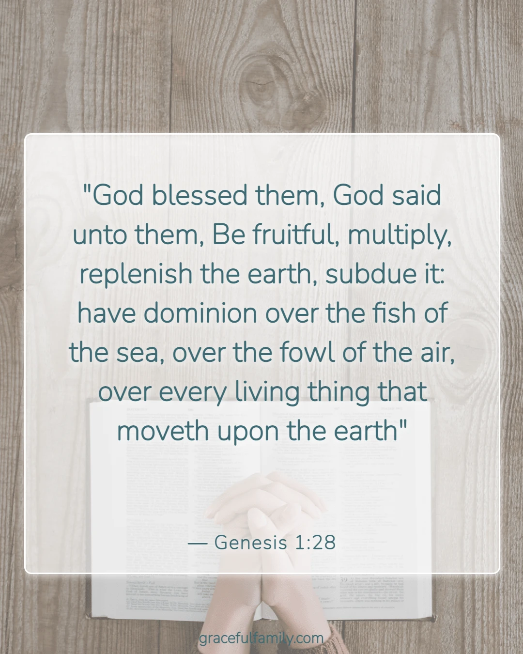 Bible Verses About the Blessings of Children (Genesis 1:28)