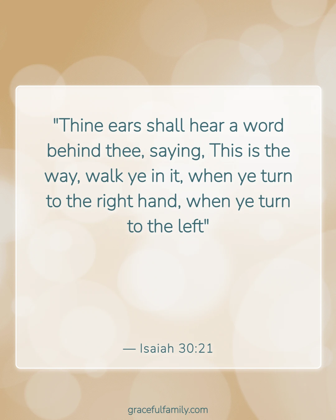 Bible Verses for New Parents (Isaiah 30:21)
