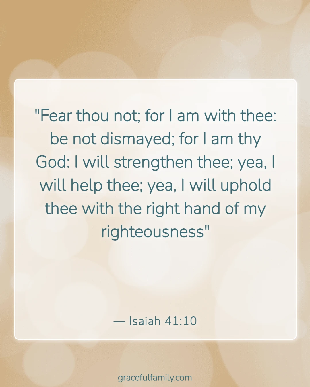 Bible Verses for Mothers (Isaiah 41:10)