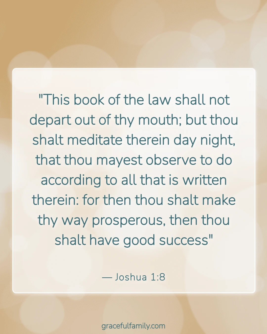 Bible Verses About Teaching Children God’s Word (Joshua 1:8)