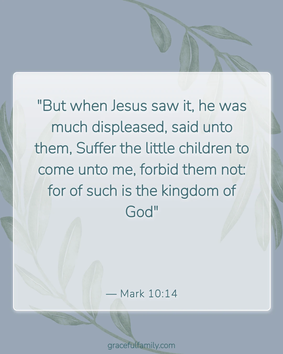 Bible Verses for New Parents (Mark 10:14)
