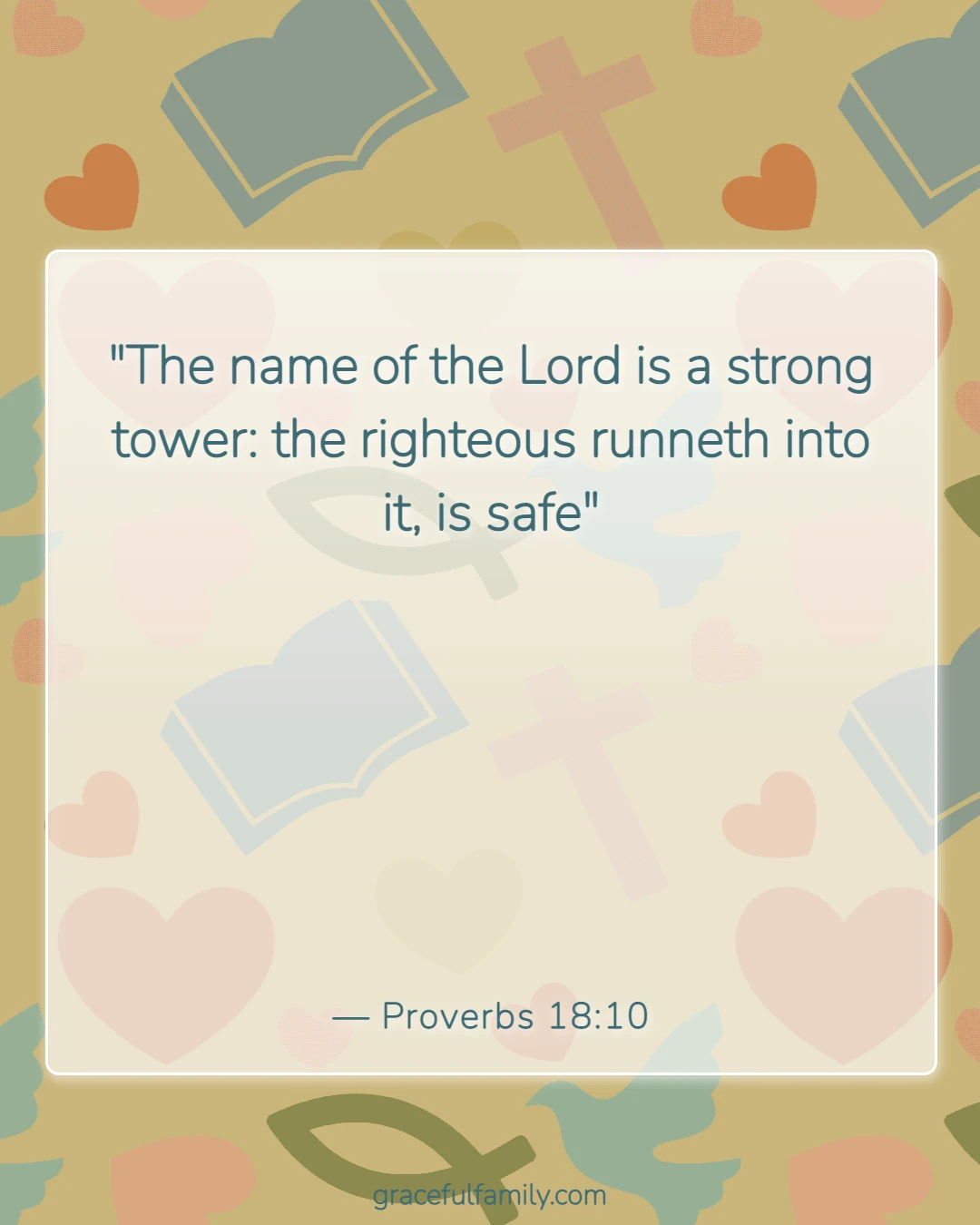 Bible Verses for New Parents (Proverbs 18:10)