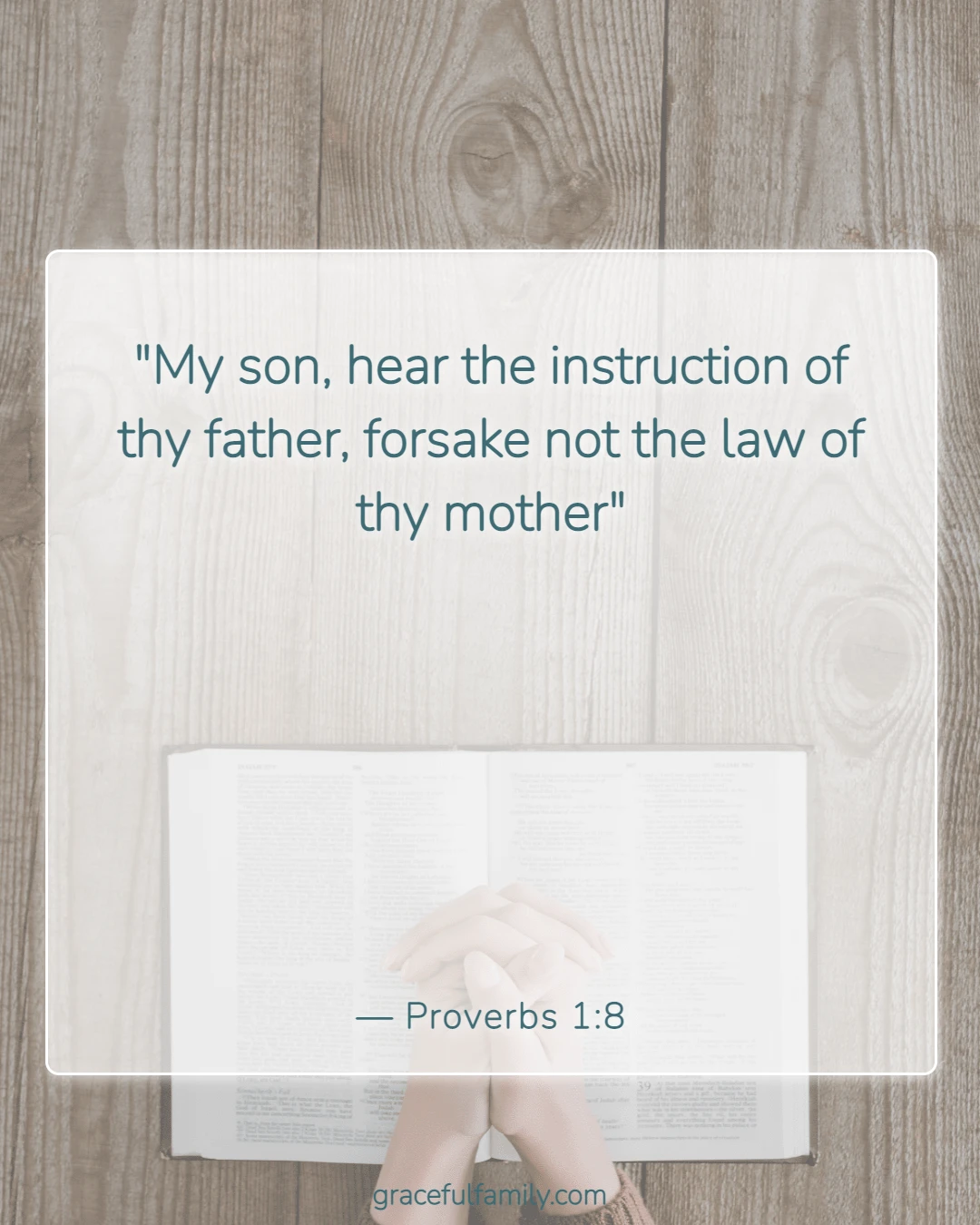 Bible Verses for Mothers (Proverbs 1:8)