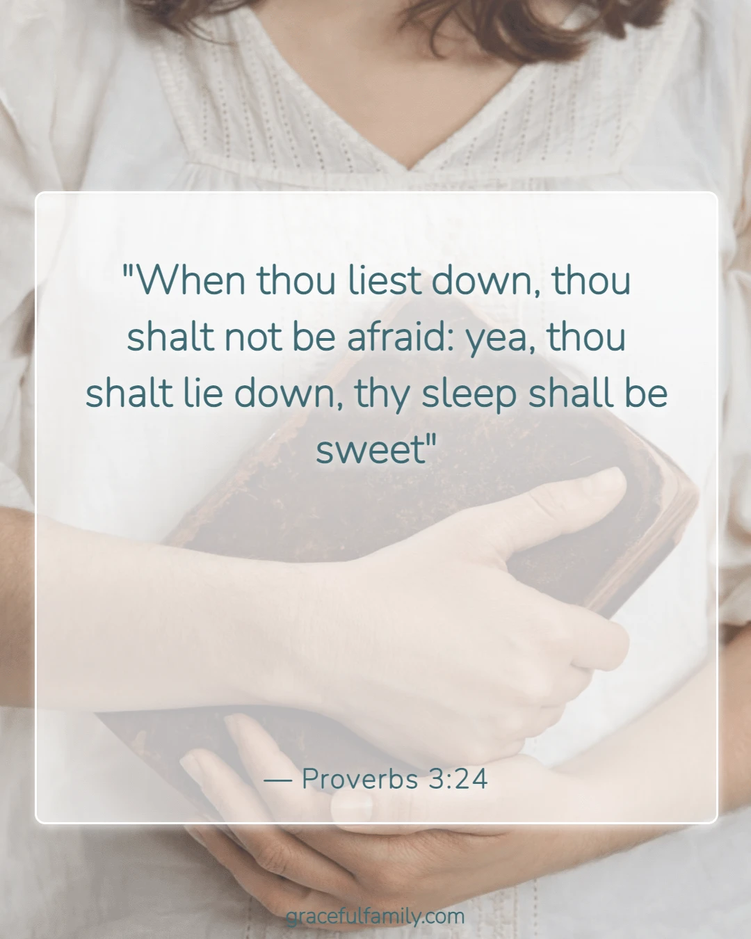 Short Bible Verses for Bedtime with Children (Proverbs 3:24)