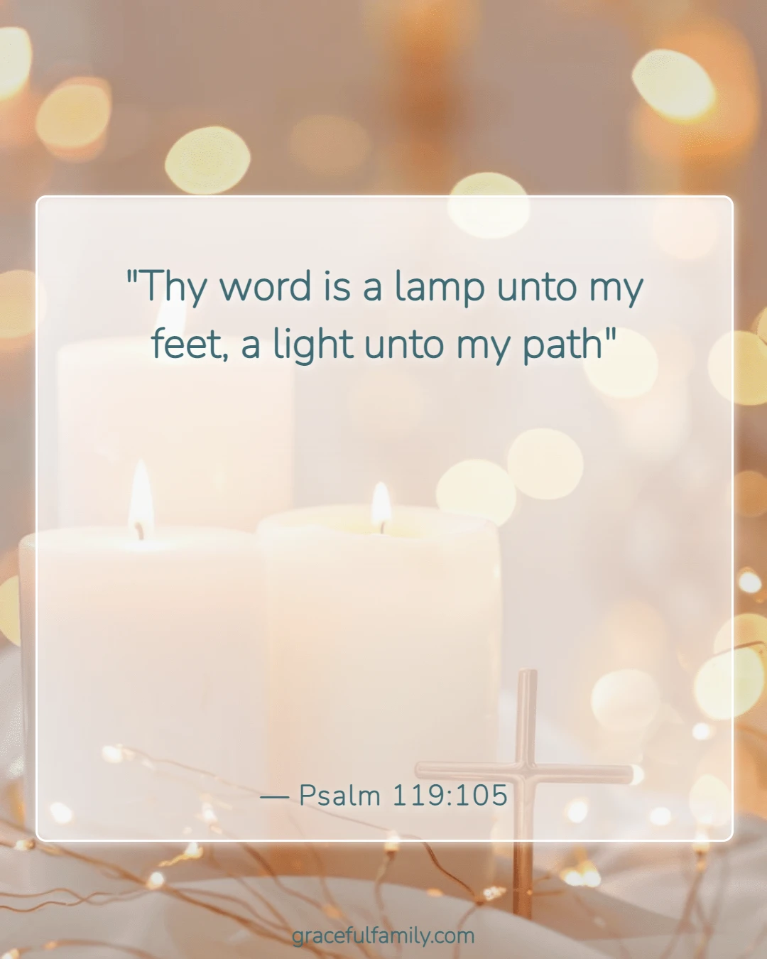 Bible Verses for Children to Memorize (Psalm 119:105)