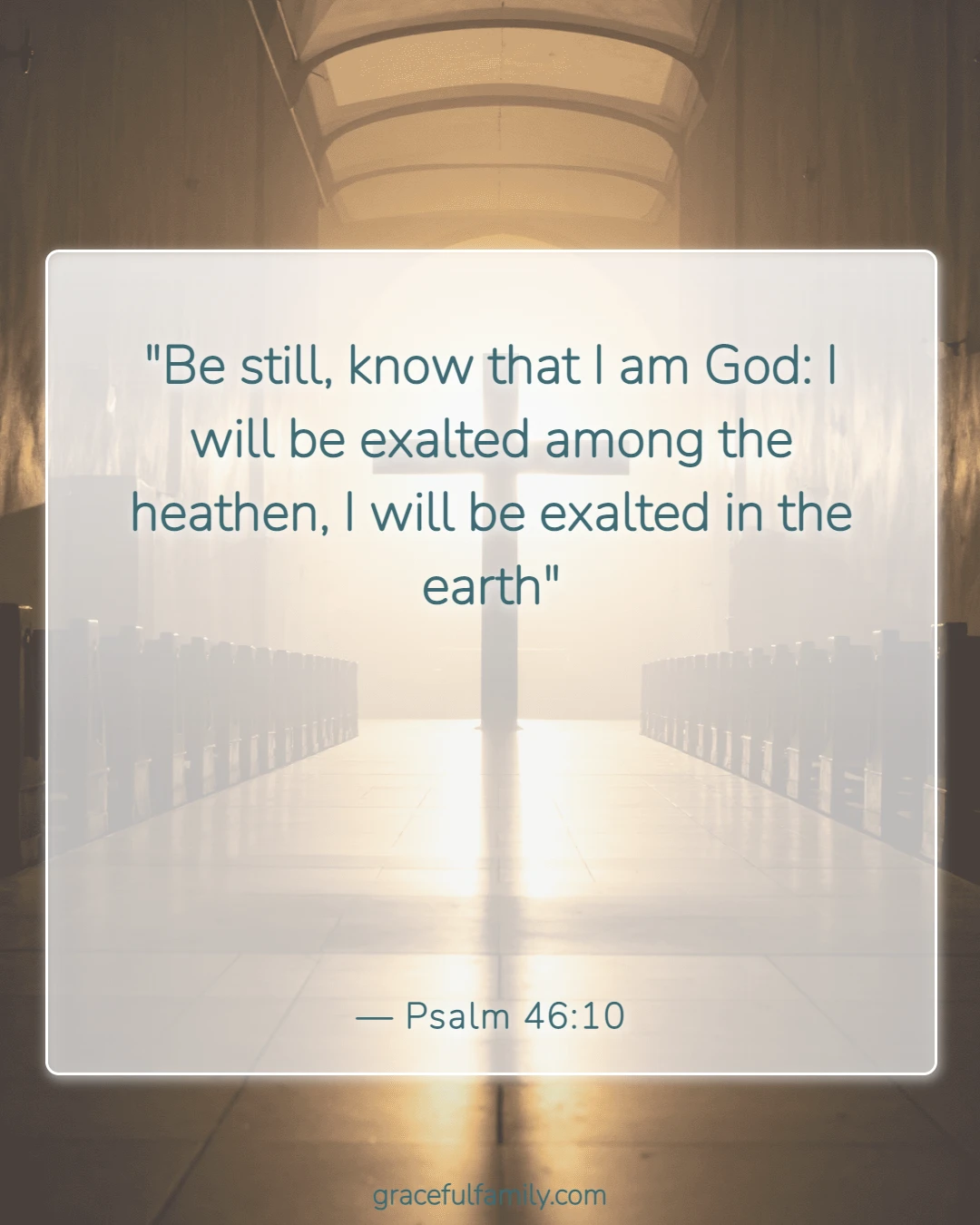 Short Bible Verses for Bedtime with Children (Psalm 46:10)